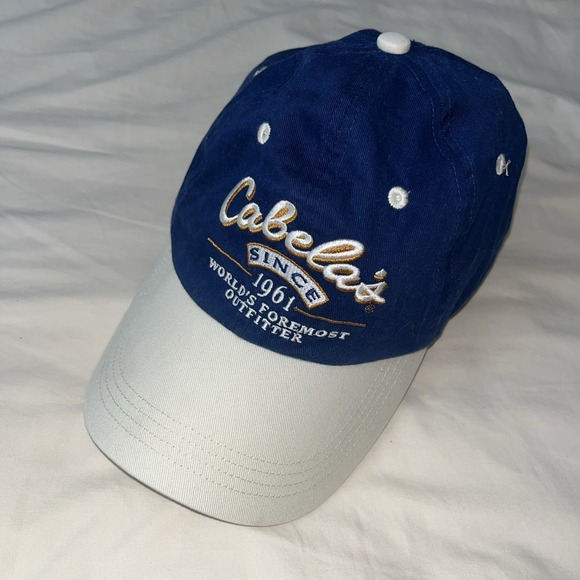 Cabela's Outdoor Since 1961 Baseball Hat Strap 100% Cotton Fishing Hunter Hats - Picture 9 of 16